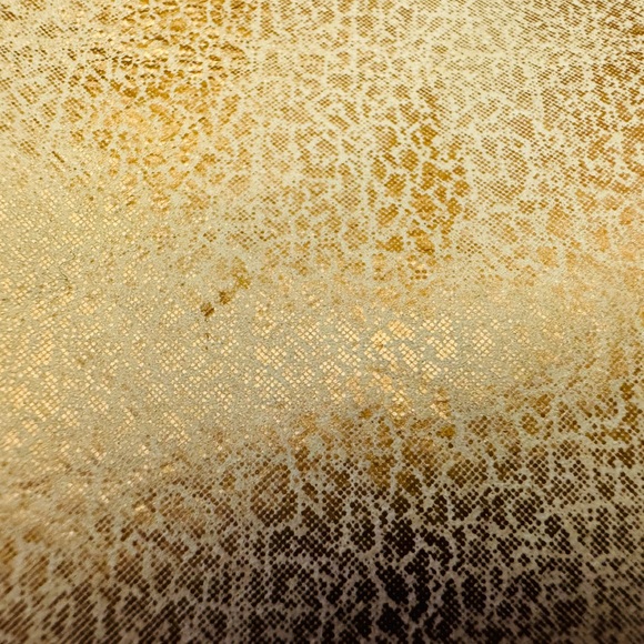 Lovely soft calfskin leather burnished gold over cream small purse. Like new. - Picture 13 of 14